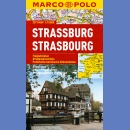 Strasburg (Strasbourg). Plan miasta 1:15 000 laminowany.
