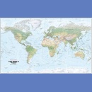 Świat fizyczny. Mapa ścienna 1:30 000 000.