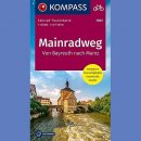 Szlak Rowerowy rz. Men (Mainradweg): Bayreuth-Mainz. Mapa rowerowa 1:50 000