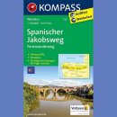 Szlak św. Jakuba: Jaca-Santiago de Compostela<BR>Mapa turystyczna 1:100 000