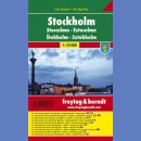Sztokholm (Stockholm). Plan 1:10 000 laminowany.