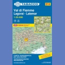 T014: Val di Fiemme, Lagorai - Latemar. Mapa turystyczna 1:25 000.