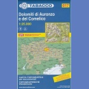 T017: Dolomity Auronzo i Comelico. Mapa turystyczna 1:25 000.
