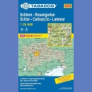 T029: Schlern/Sciliar, Rosengarten/Catinaccio, Latemar, Regglberg. Mapa turystyczna 1:25 000.