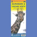 Tanzania Północna i Kilimandżaro. Mapa 1:300 000/1:63 000.