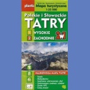 Tatry Polskie i Słowackie 2w1. 2 mapy turystyczne 1:25 000 laminowane.