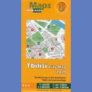 Tbilisi i okolice. Plan 1:10 00. Mapa okolic 1:50 000.