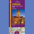 Toruń. Plan miasta 1:25 000. Grębocin, Lubicz, Łysomice, Złotoria