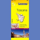 Włochy: Toskania. Mapa samochodowa 1:200 000