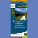Tour du Mont-Blanc. Mapa turystyczna 1:50 000 wodoodporna.