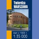 Twierdza Warszawa. Stan z 1909 r. Mapa 1:35 000.