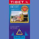 Tybet (Tibet) - Butan, Nepal. Mapa drogowa 1:2 mln.