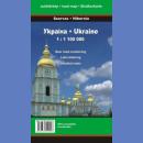 Ukraina. Mapa drogowa 1:1 100 000