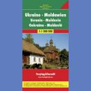 Ukraina. Mołdawia. Mapa samochodowa 1:1 000 000. 