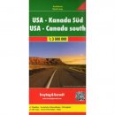 USA, Południowa Kanada. Mapa samochodowa 1:3 000 000.