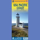 USA, Wybrzeże Oceanu Spokojnego (USA Pacific Coast). Mapa 1:1 000 000. 