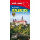Wałbrzych. Plan miasta 1:14 000. Powiat wałbrzyski 1:45 000.