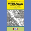 Warszawa: Żoliborz-Praga/Wola-Mokotów. Mapa 1:25 000. Reedycja WIG