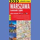Warszawa. Plan miasta 1:26 000. Plastic map