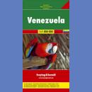 Wenezuela (Venezuela). Mapa samochodowa 1:1 000 000.