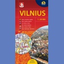 Wilno (Vilnius). Plan miasta 1:20 000