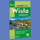 Wisła i okolice. Mapa turystyczna 1:50 000. Plan miasta 1:20 000.