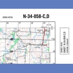 Wiżajny N-34-058-C,D. Mapa topograficzna 1:50 000 Układ UTM