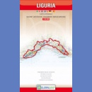 Włochy: Liguria. Mapa samochodowa 1:250 000.