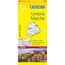Włochy: Umbria, Marche. Mapa samochodowa 1:200 000
