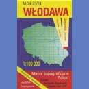 Włodawa M-34-23/24<BR>Mapa topograficzna 1:100 000. Wydanie turystyczne 