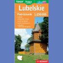 Województwo lubelskie. Mapa 1:250 000. tour Plastik