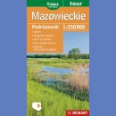 Województwo mazowieckie. Mapa 1:250 000. Podróżownik