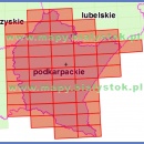 Województwo podkarpackie. Mapa topograficzna 1:50 000. Układ UTM - Arkusz