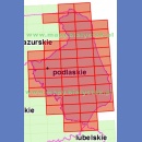 Województwo podlaskie. Mapa topograficzna 1:50 000. Układ UTM - Arkusz