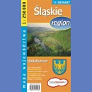 Województwo śląskie. Mapa 1:250 000.