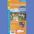 Województwo świętokrzyskie. Mapa 1:250 000.