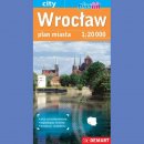 Wrocław. Plan miasta 1:20 000. Plastik
