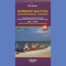 Wybrzeże Bałtyku: Ustronie Morskie-Darłowo. Mapa turystyczna 1:50 000. Plany miejscowości