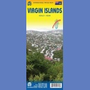 Wyspy Dziewicze (Virgin Islands). Mapa turystyczna 1:50 000 wodoodporna.