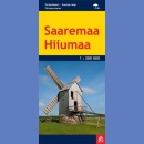 Wyspy Sarema i Hiuma (Saaremaa, Hiiumaa). Mapa turystyczna 1:200 000.