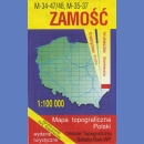 Zamość M-34-47/48 i M-35-37<BR>Mapa topograficzna 1:100 000. Wydanie turystyczne 